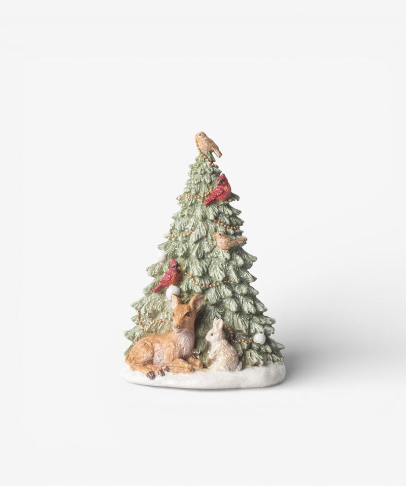 Festive Tree with Deer and Birds - Pure Apotheca
