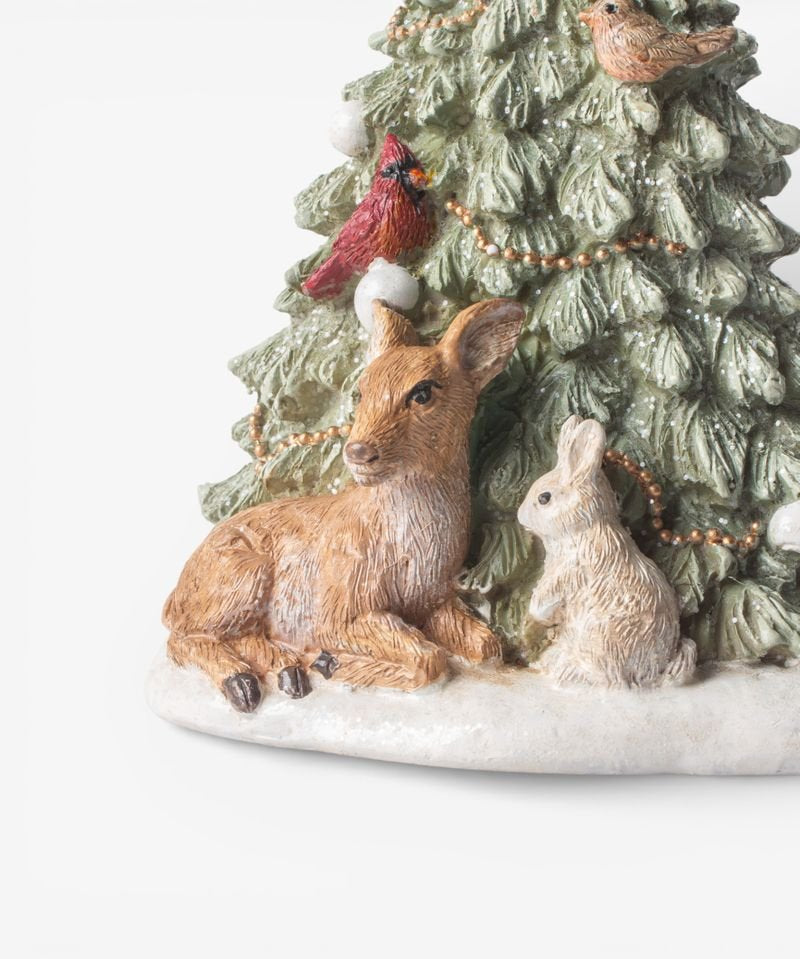 Festive Tree with Deer and Birds - Pure Apotheca