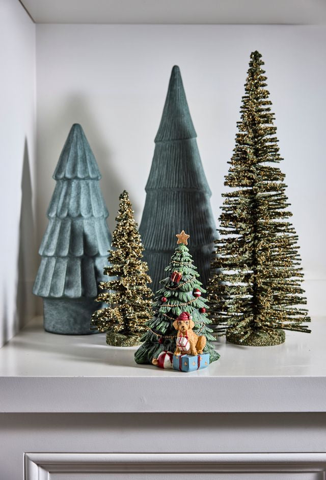 Festive Tree with Dog and Gifts - Pure Apotheca