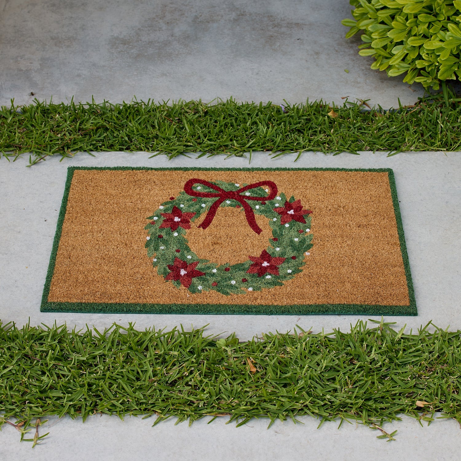FESTIVE WREATH DOORMAT 45X75CM - Pure Apotheca