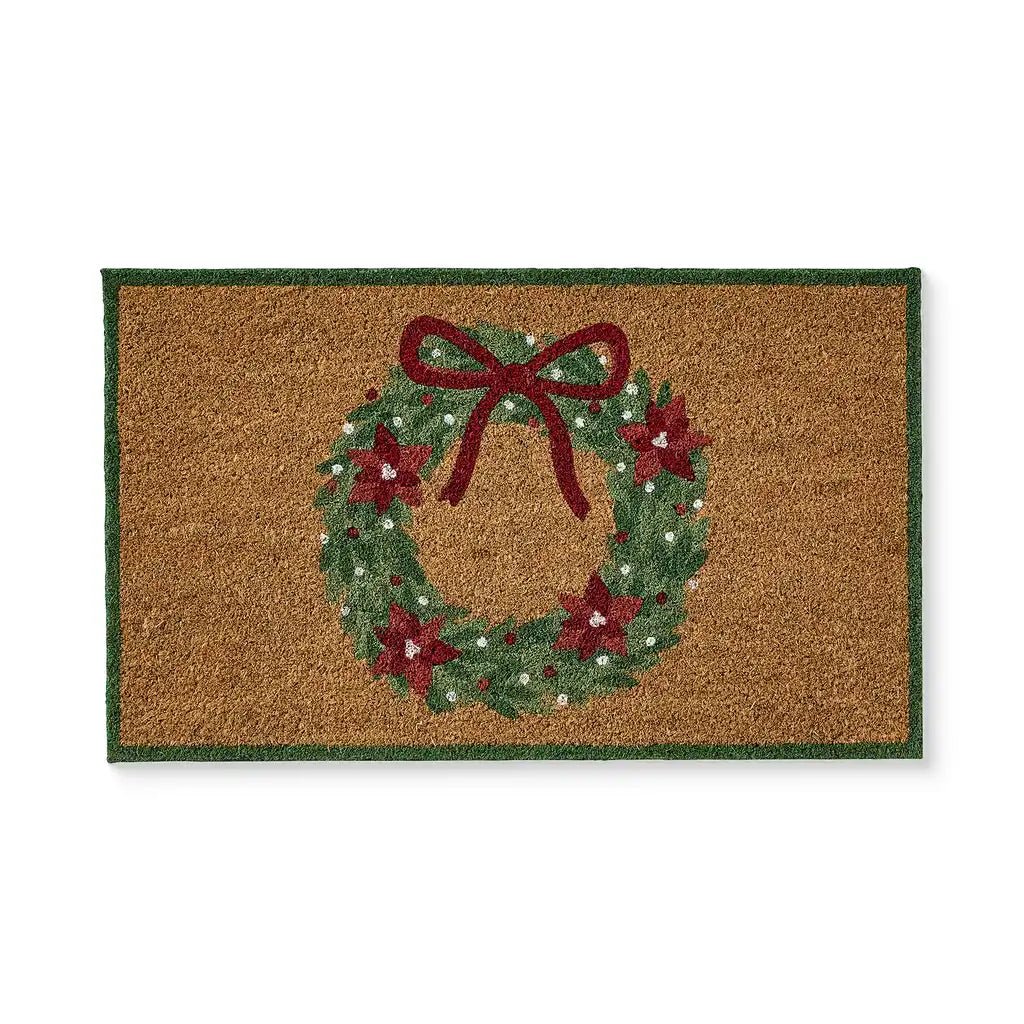 FESTIVE WREATH DOORMAT 45X75CM - Pure Apotheca