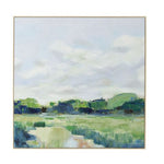 Fields Natural Frame Oil Painting 80x80cm - Pure Apotheca