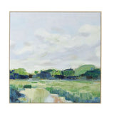 Fields Natural Frame Oil Painting 80x80cm - Pure Apotheca