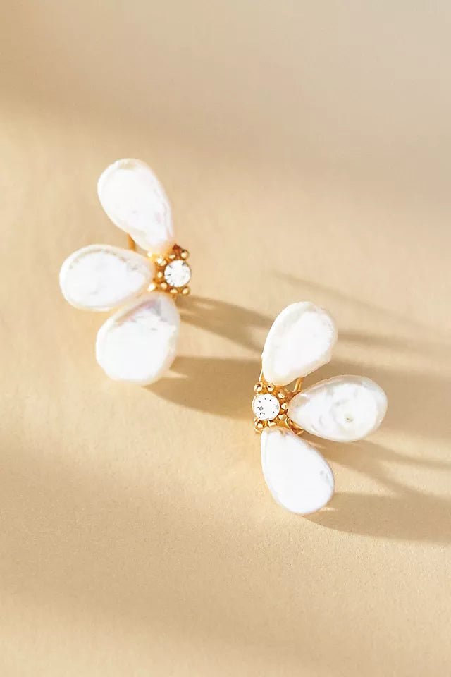 Fifi Flower Pearl Earrings - Pure Apotheca