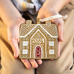 Fine Enamel Christmas Ornament - 2024 Gingerbread House - Pure Apotheca