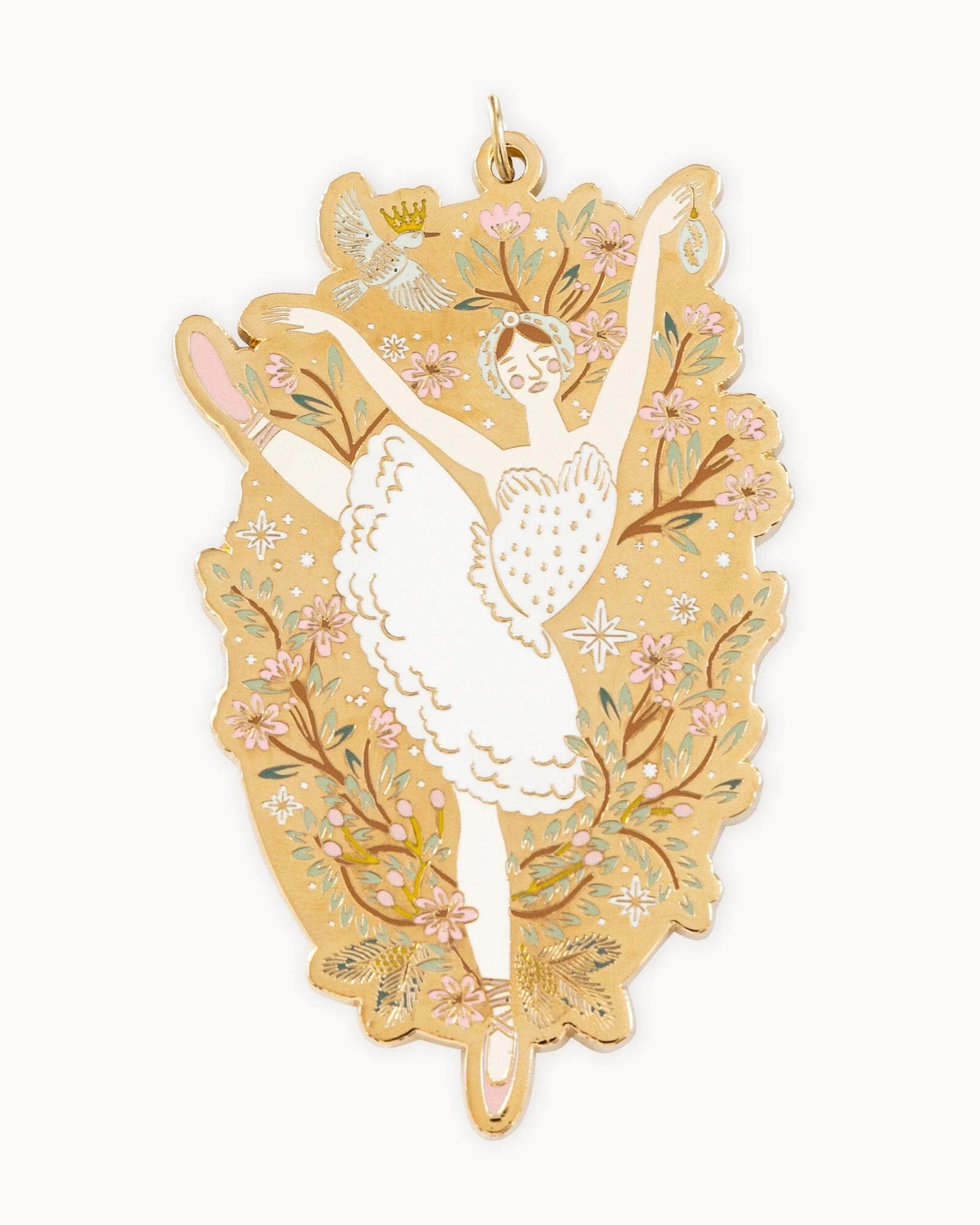 Fine Enamel Christmas Ornament - Ballerina - Pure Apotheca