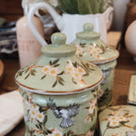 Fiori Moineau Lidded Jar - Pure Apotheca