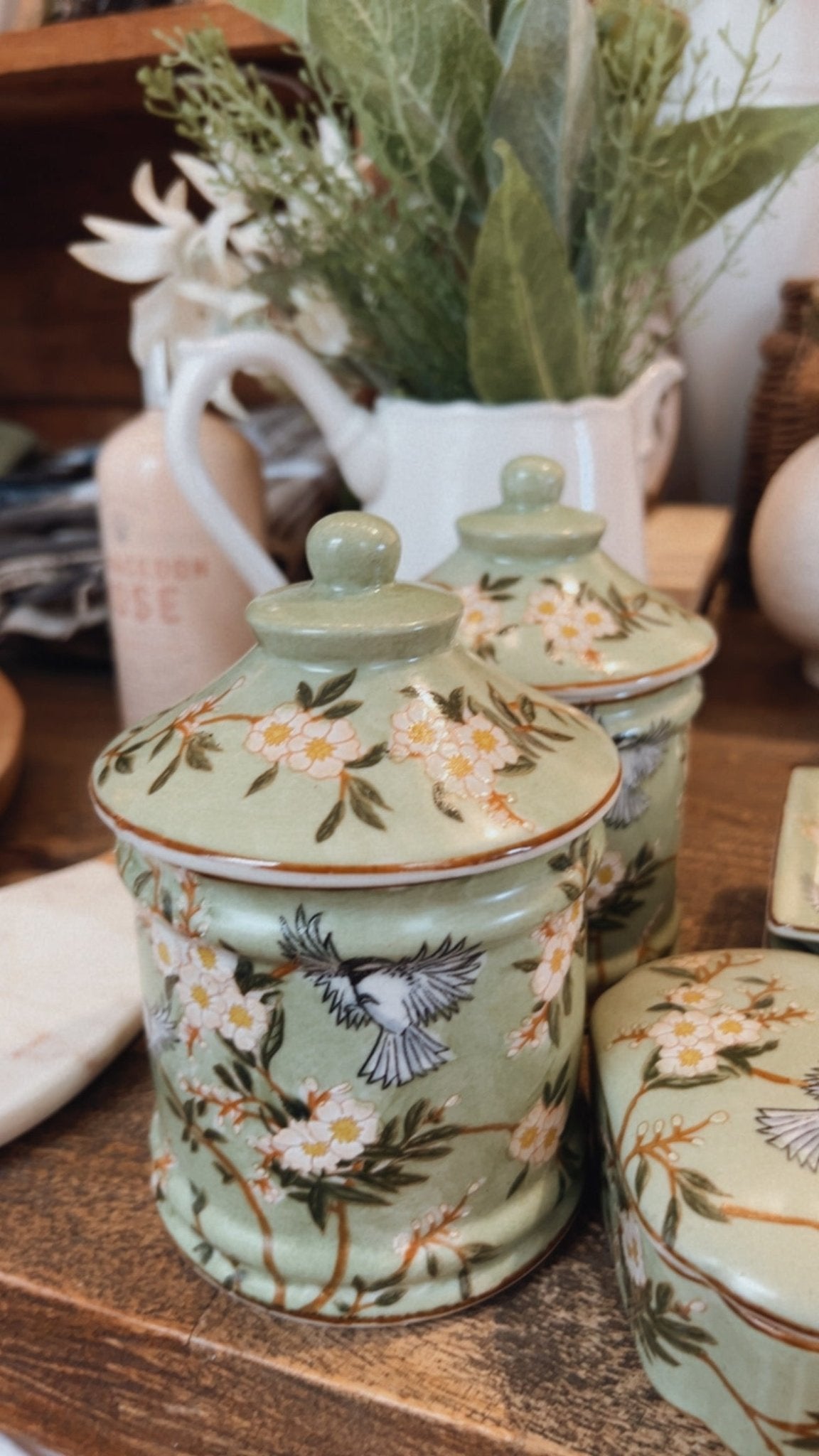 Fiori Moineau Lidded Jar - Pure Apotheca