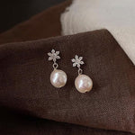 Fleur Pearl Stud Earrings - Pure Apotheca