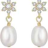 Fleur Pearl Stud Earrings - Pure Apotheca