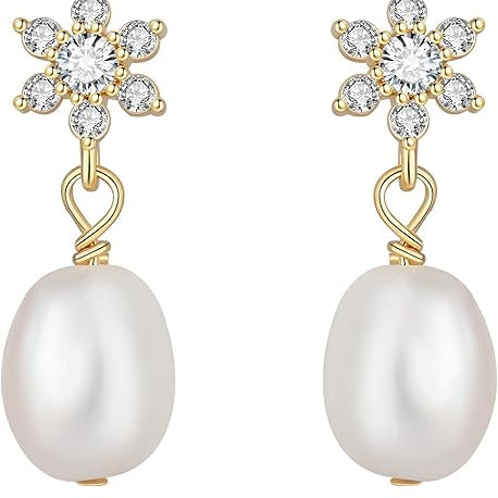 Fleur Pearl Stud Earrings - Pure Apotheca