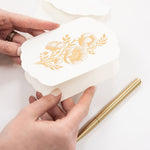 Floral Blank Scallop Card - Pure Apotheca