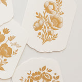 Floral Blank Scallop Card - Pure Apotheca