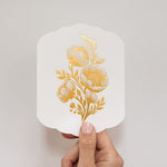 Floral Blank Scallop Card - Pure Apotheca