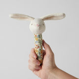 Floral Bunny Stick Rattle - Pure Apotheca