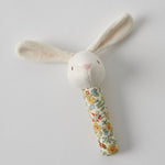 Floral Bunny Stick Rattle - Pure Apotheca