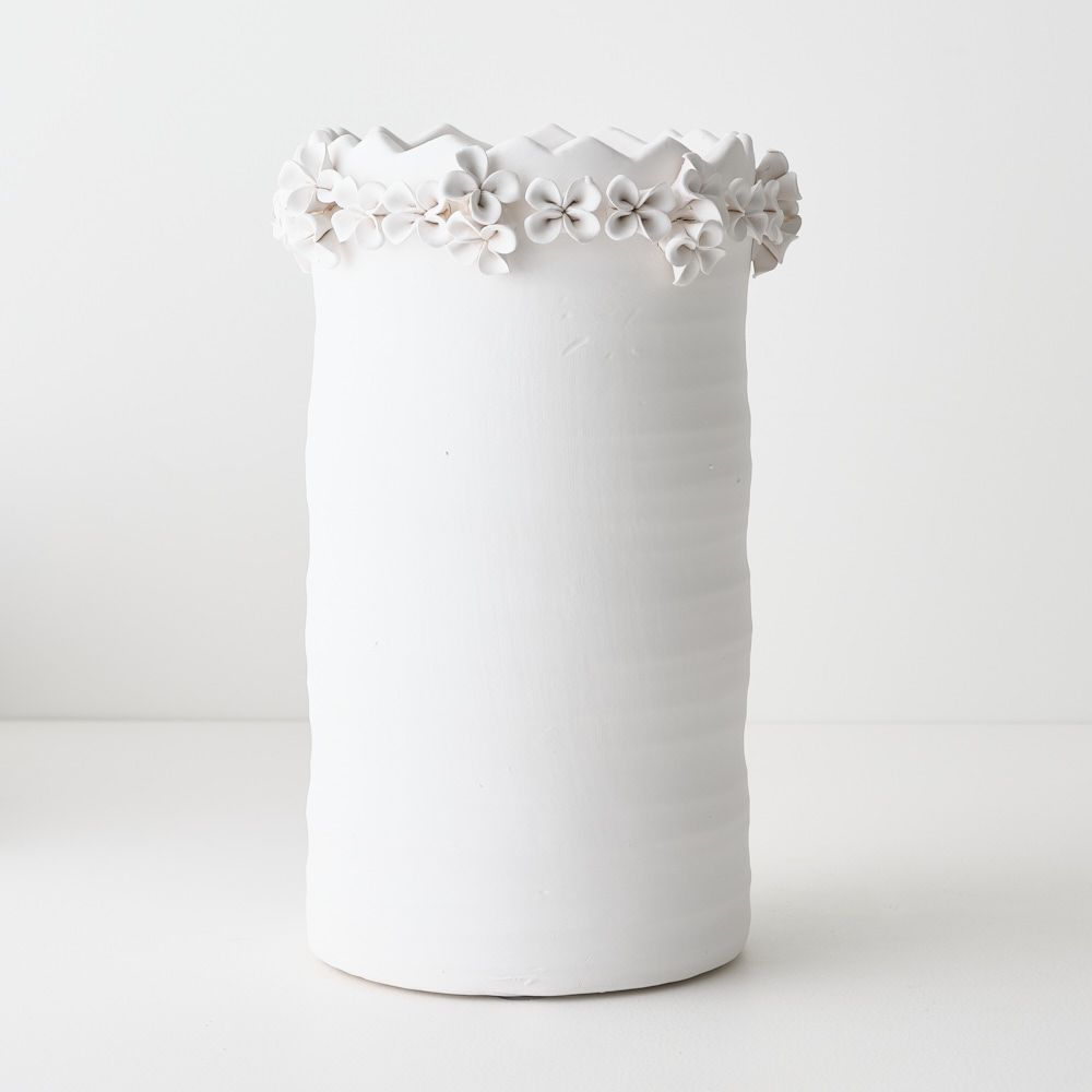 Floreo Vase White 33cmh x 21cmd - Pure Apotheca