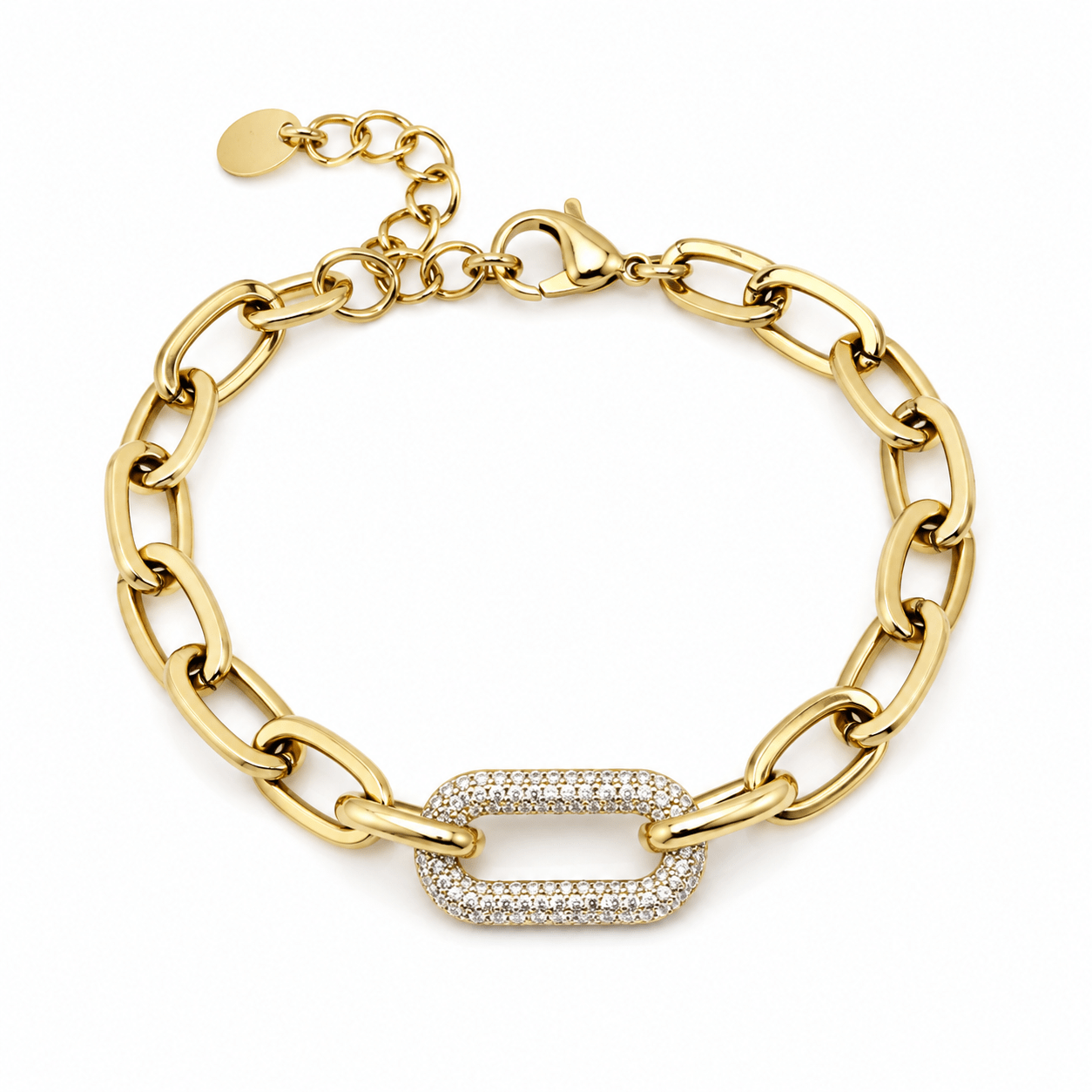 Foblink CZ Encrusted Gold Bracelet - Pure Apotheca