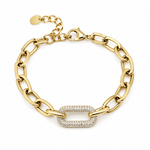Foblink CZ Encrusted Gold Bracelet - Pure Apotheca