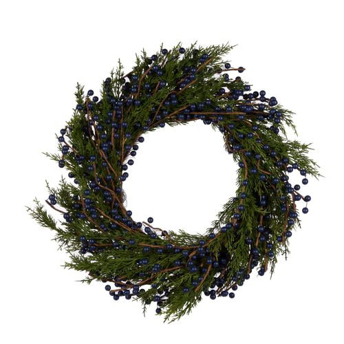 FOLIAGE AND BLUEBERRY WREATH - Pure Apotheca