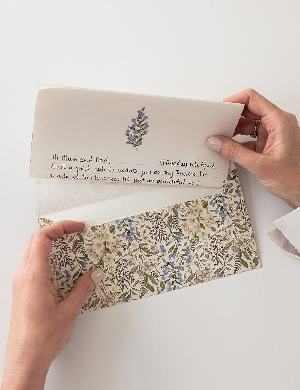 Forget Me Not A4 Lined Writing Pad - Pure Apotheca