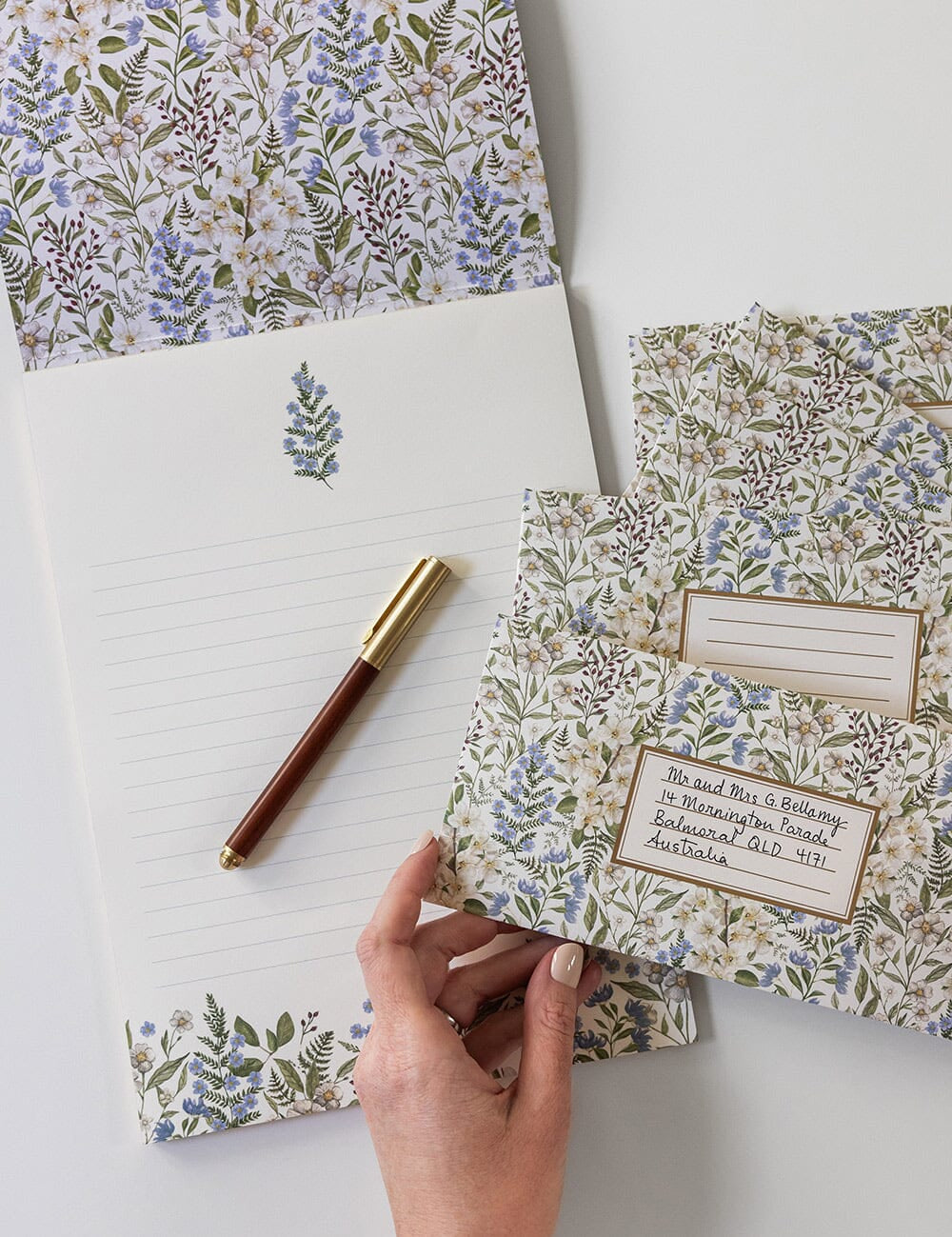 Forget Me Not A4 Lined Writing Pad - Pure Apotheca