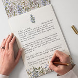 Forget Me Not A4 Lined Writing Pad - Pure Apotheca