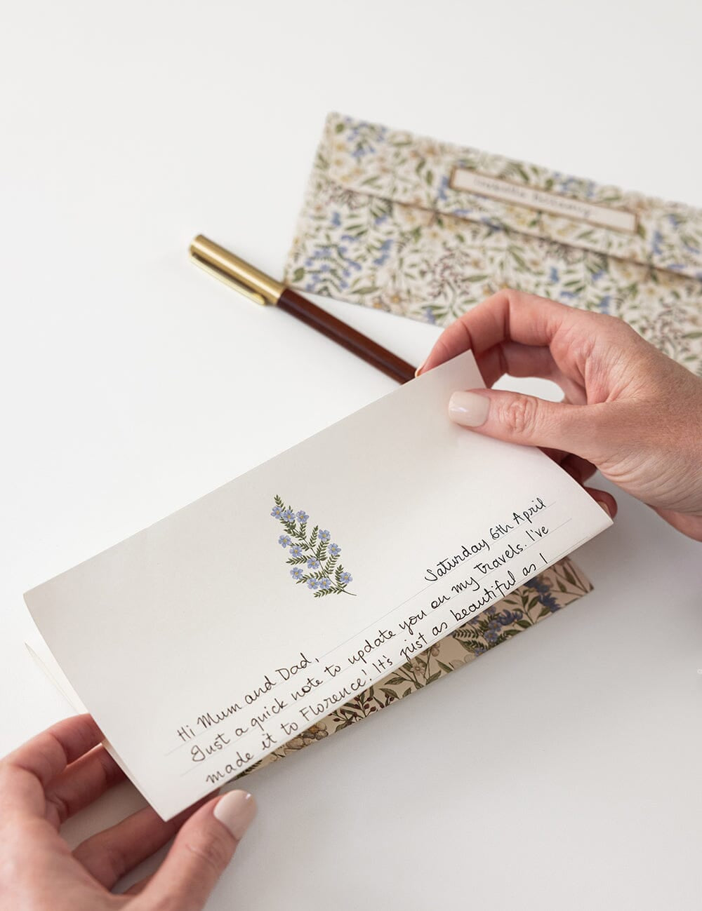 Forget Me Not A4 Lined Writing Pad - Pure Apotheca