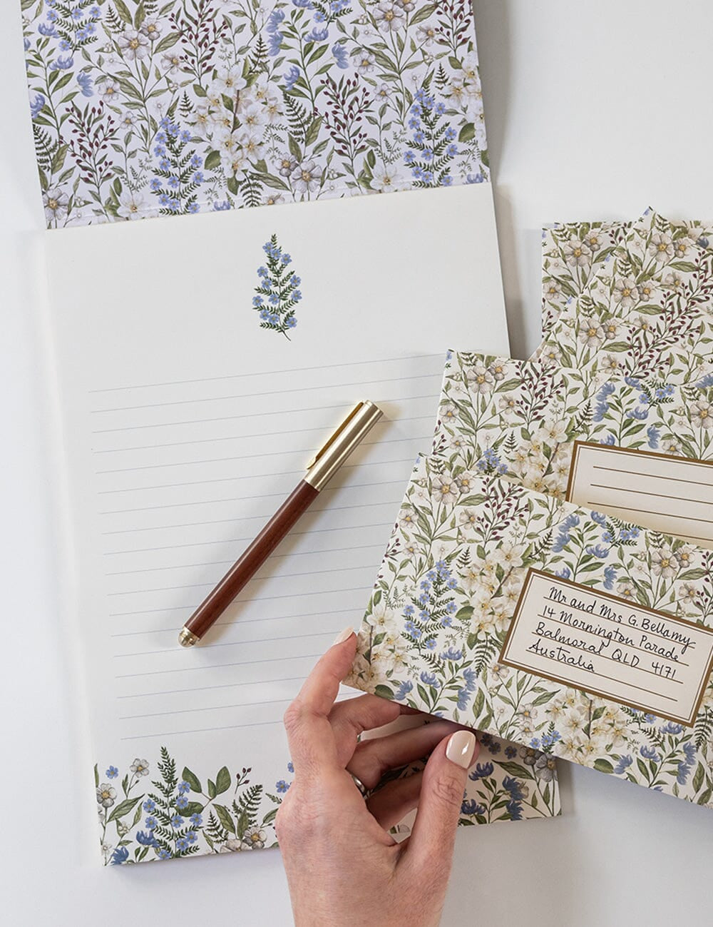Forget Me Not A4 Lined Writing Pad - Pure Apotheca