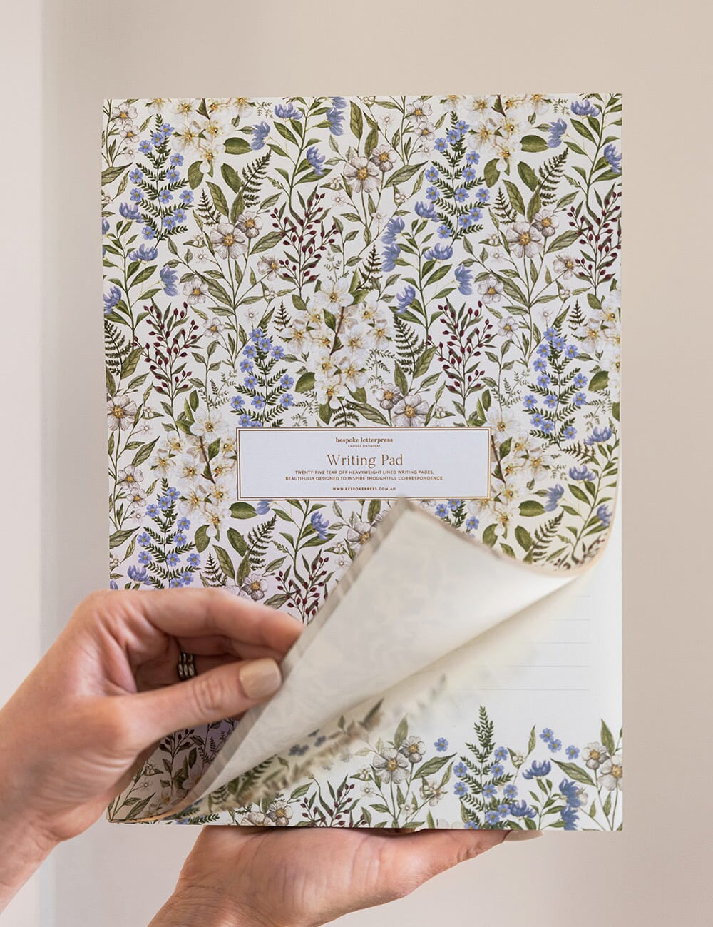 Forget Me Not A4 Lined Writing Pad - Pure Apotheca