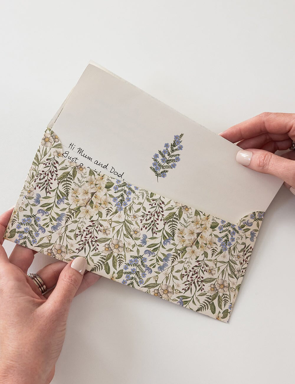 Forget Me Not A4 Lined Writing Pad - Pure Apotheca