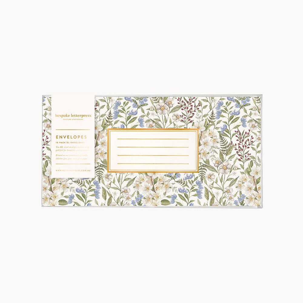 Forget Me Not DL Envelopes 10pk - Pure Apotheca