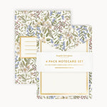 Forget Me Not Notecard Set 4pk - Pure Apotheca