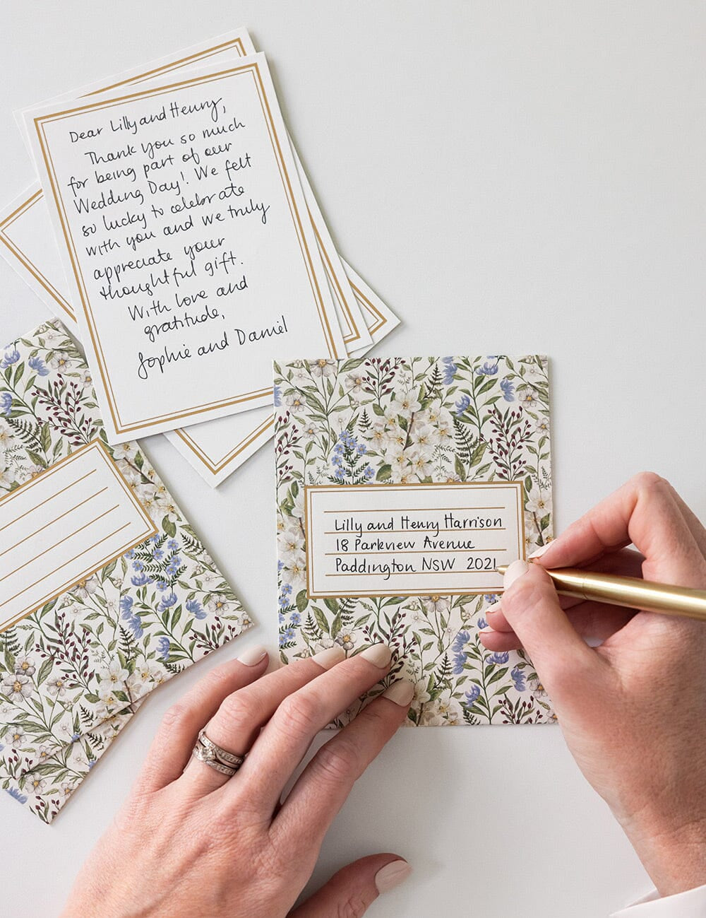 Forget Me Not Notecard Set 4pk - Pure Apotheca