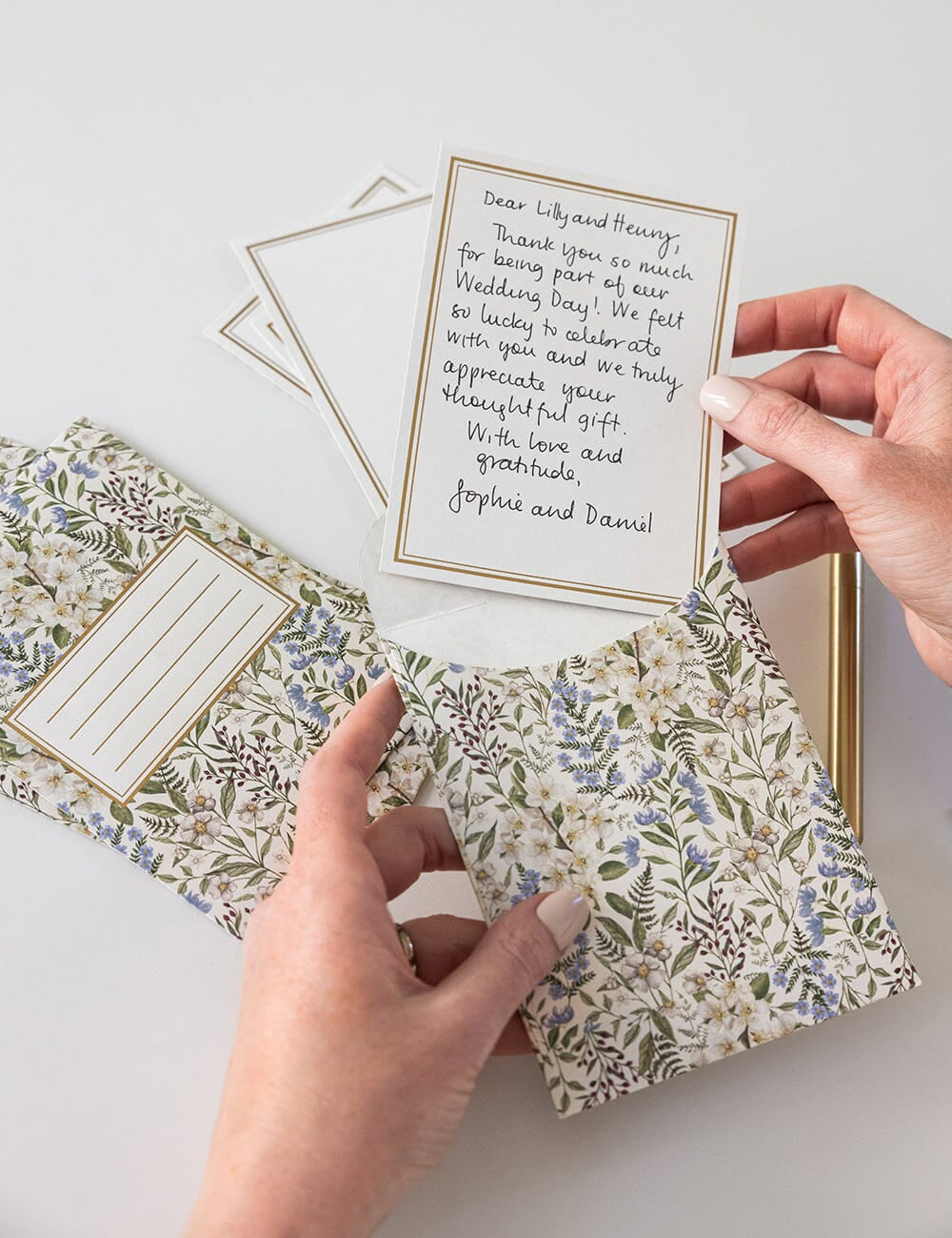 Forget Me Not Notecard Set 4pk - Pure Apotheca