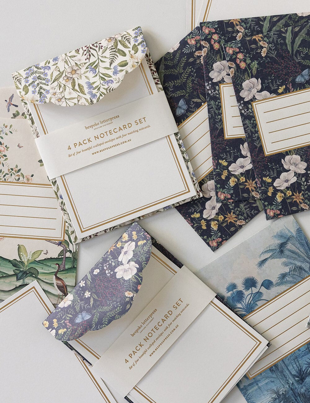 Forget Me Not Notecard Set 4pk - Pure Apotheca