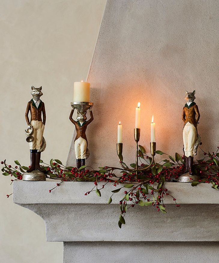 Freddy Fox Candleholder Tail Left - Pure Apotheca