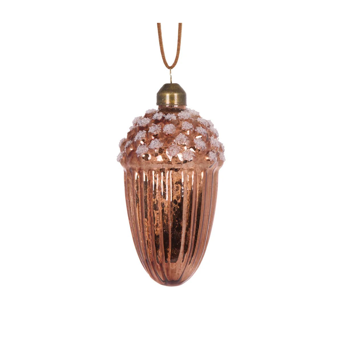 FROSTED COPPER ACORN BAUBLE - Pure Apotheca
