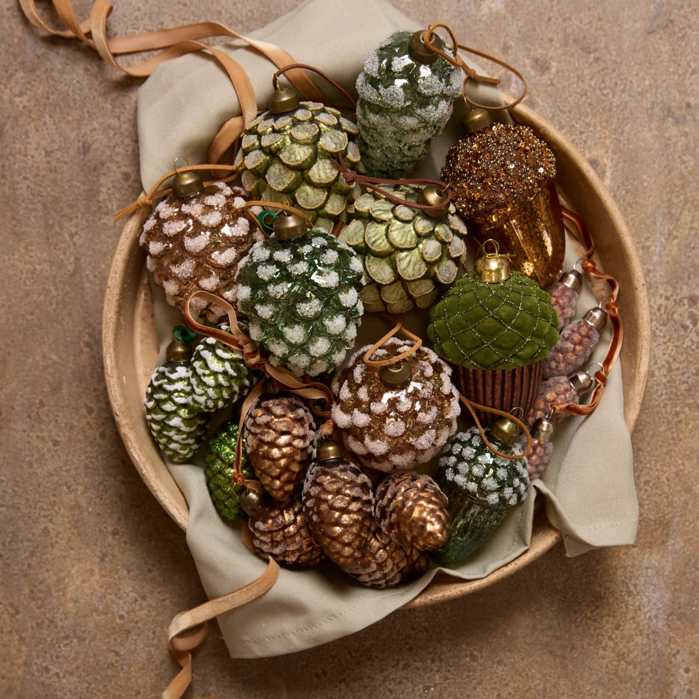 FROSTED COPPER PINECONE CLUSTER - Pure Apotheca