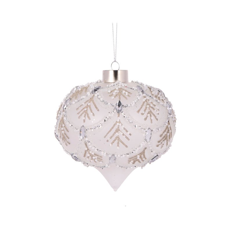FROSTED FERN PLEAT ONION BAUBLE - Pure Apotheca