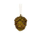 FROSTED FOREST GREEN PINECONE BAUBLE - Pure Apotheca