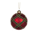 FROSTED TARTAN BAUBLE - Pure Apotheca