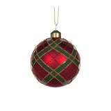 FROSTED TARTAN BAUBLE - Pure Apotheca