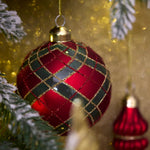 FROSTED TARTAN BAUBLE - Pure Apotheca