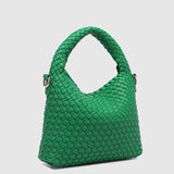 Gabby Mini Woven Shoulder Bag Apple Green - Pure Apotheca