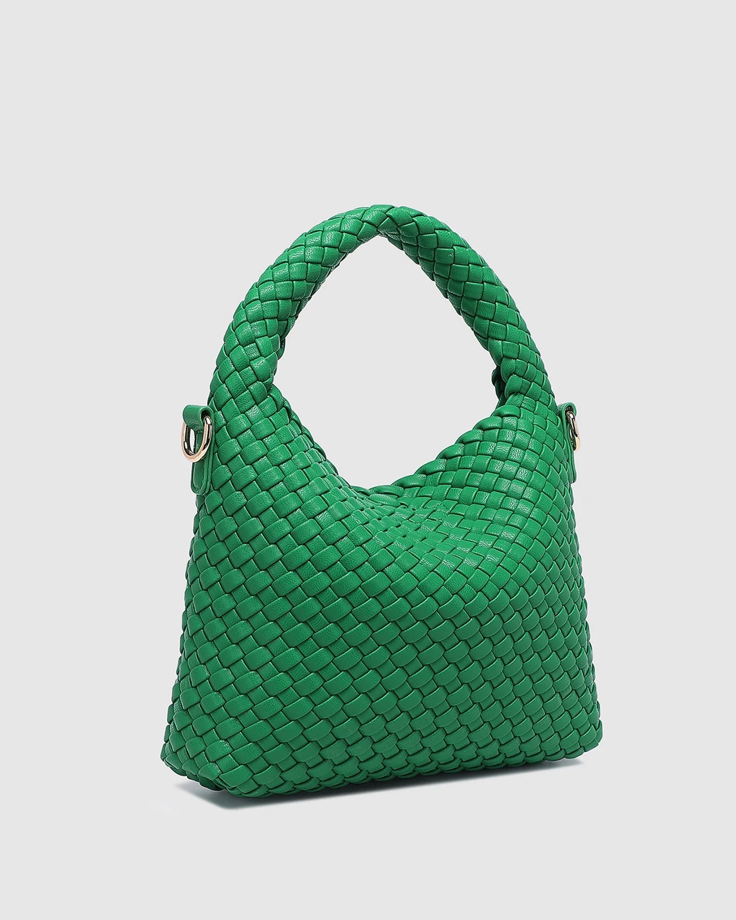 Gabby Mini Woven Shoulder Bag Apple Green - Pure Apotheca