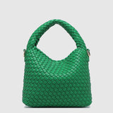 Gabby Mini Woven Shoulder Bag Apple Green - Pure Apotheca