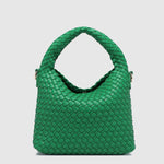 Gabby Mini Woven Shoulder Bag Apple Green - Pure Apotheca