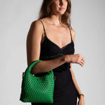 Gabby Mini Woven Shoulder Bag Apple Green - Pure Apotheca