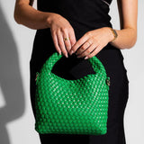 Gabby Mini Woven Shoulder Bag Apple Green - Pure Apotheca